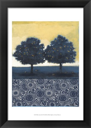 Framed Blue Lemon Tree II Print