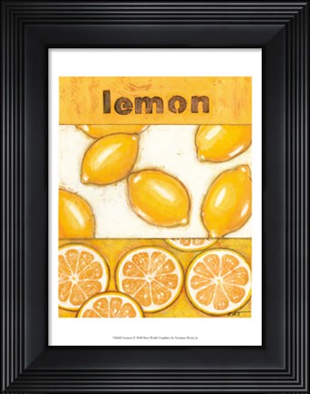 Framed Lemon Print