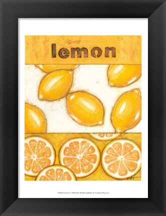 Framed Lemon Print