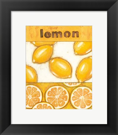 Framed Lemon Print