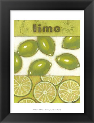 Framed Lime Print