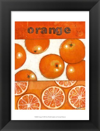 Framed Orange Print