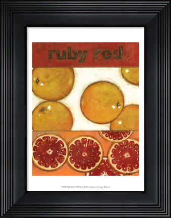 Framed Ruby Red Print