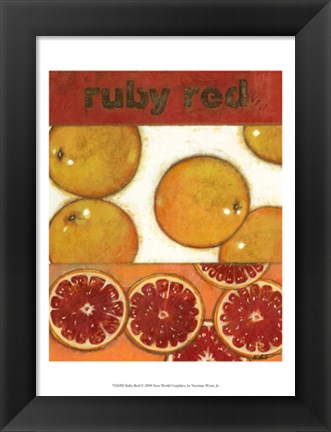 Framed Ruby Red Print