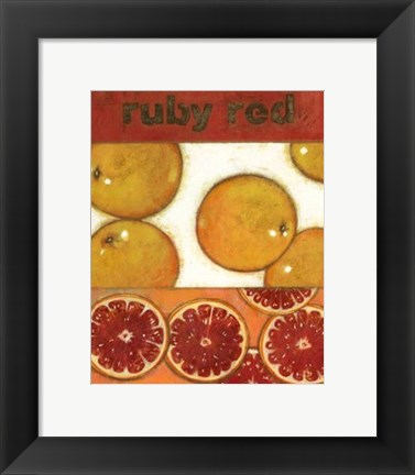 Framed Ruby Red Print