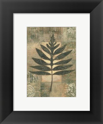 Framed Leaf Textures I Print
