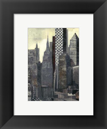Framed Urban Landscape I Print