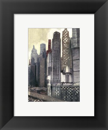 Framed Urban Landscape II Print