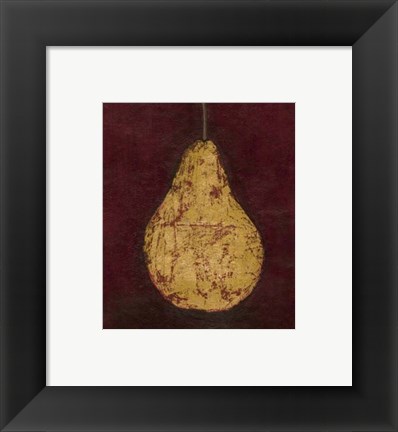 Framed Gold Pear Print