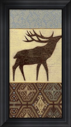 Framed Lodge Elk Print