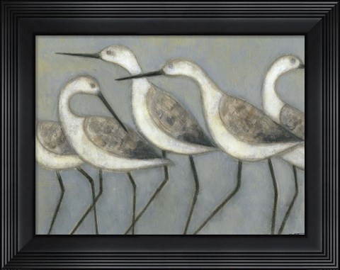 Framed Shore Birds I Print