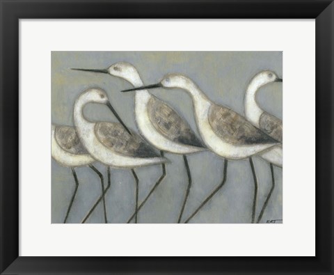 Framed Shore Birds I Print