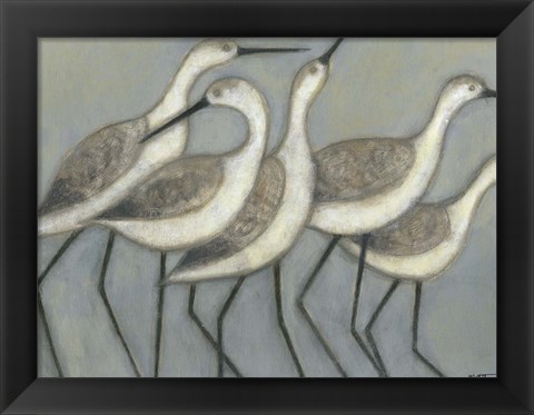 Framed Shore Birds II Print