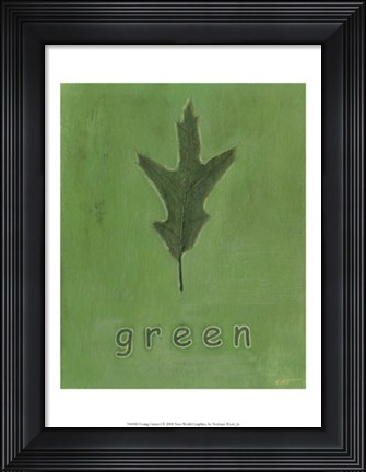 Framed Going Green I Print
