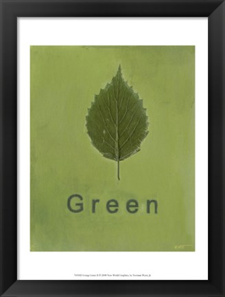 Framed Going Green II Print