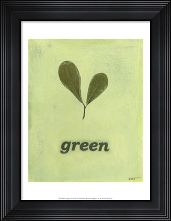 Framed Going Green III Print
