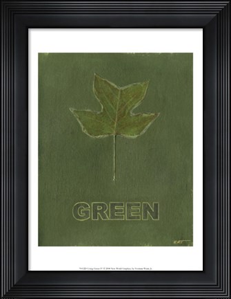 Framed Going Green IV Print