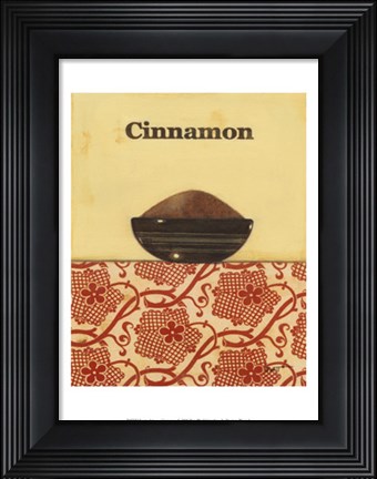 Framed Exotic Spices - Cinnamon Print