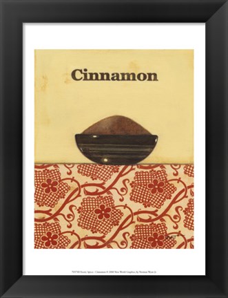 Framed Exotic Spices - Cinnamon Print