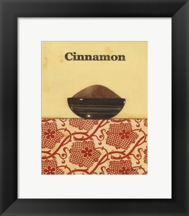 Framed Exotic Spices - Cinnamon Print