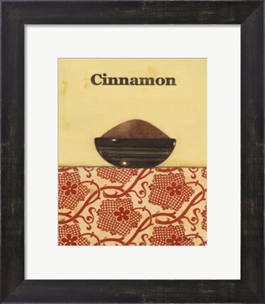 Framed Exotic Spices - Cinnamon Print