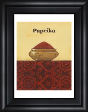 Framed Exotic Spices - Paprika Print