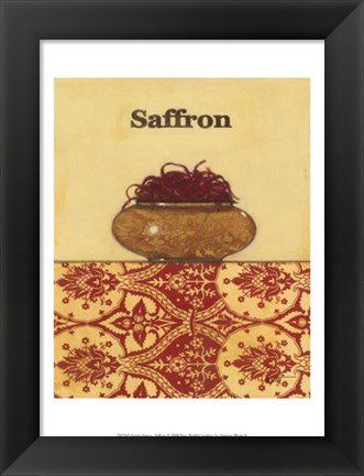 Framed Exotic Spices - Saffron Print