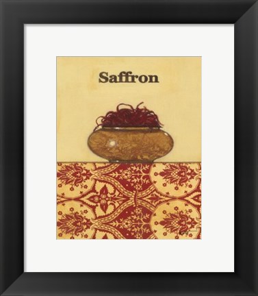 Framed Exotic Spices - Saffron Print