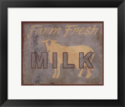 Framed Milk Print