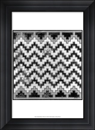 Framed Mudcloth Black &amp; White III Print