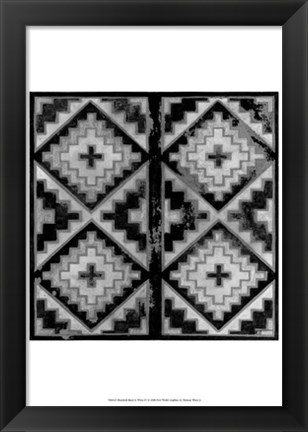 Framed Mudcloth Black &amp; White IV Print