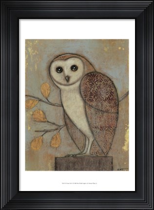 Framed Ornate Owl II Print