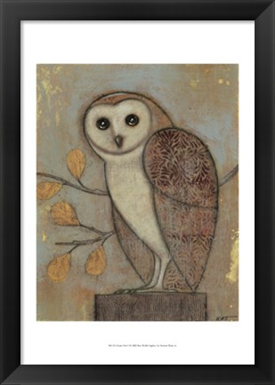 Framed Ornate Owl II Print