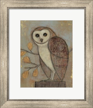 Framed Ornate Owl II Print