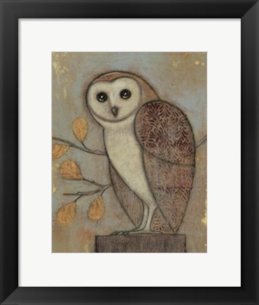 Framed Ornate Owl II Print