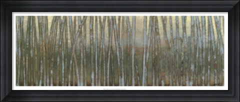 Framed Blue Birch Forest I Print