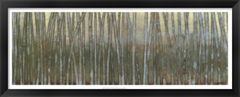 Framed Blue Birch Forest I Print