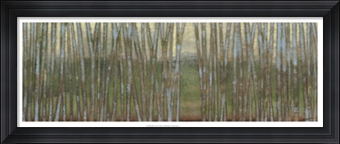 Framed Blue Birch Forest II Print