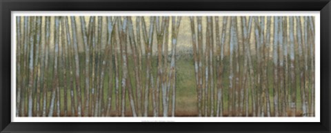 Framed Blue Birch Forest II Print