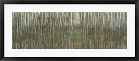 Framed Blue Birch Forest II Print