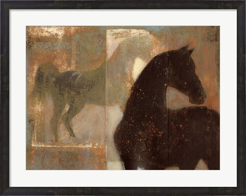 Framed Weathered Equine I Print