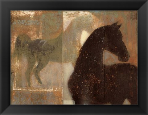 Framed Weathered Equine I Print