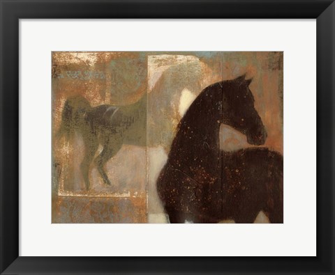 Framed Weathered Equine I Print