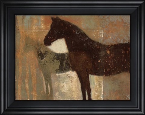 Framed Weathered Equine II Print