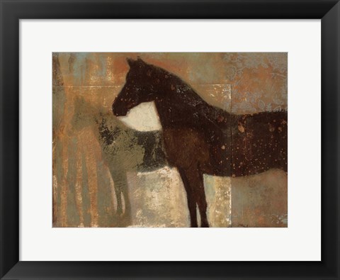 Framed Weathered Equine II Print