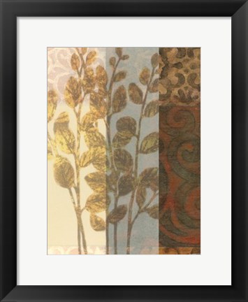 Framed Tapestry with Leaves I Print