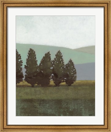 Framed Evergreen I Print