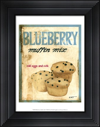 Framed Blueberry Muffin Mix Print