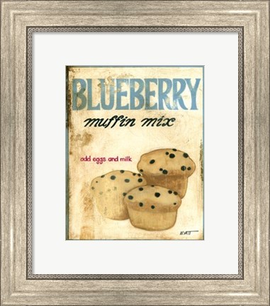 Framed Blueberry Muffin Mix Print