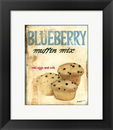 Framed Blueberry Muffin Mix Print